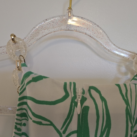 Lilly Pulitzer Green and White Floral Mini Dress - Picture 6 of 8